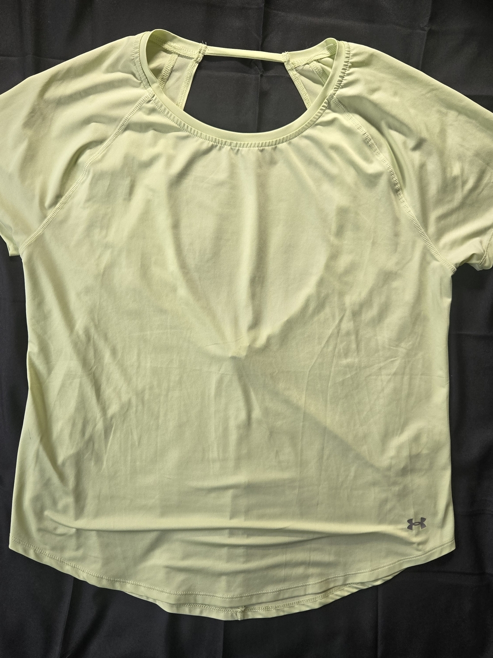 Under Armour Heat Gear Neon Yellow/green Short Sleeve Performance Top Large